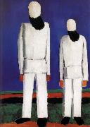 Kasimir Malevich Two men portrait USA oil painting artist